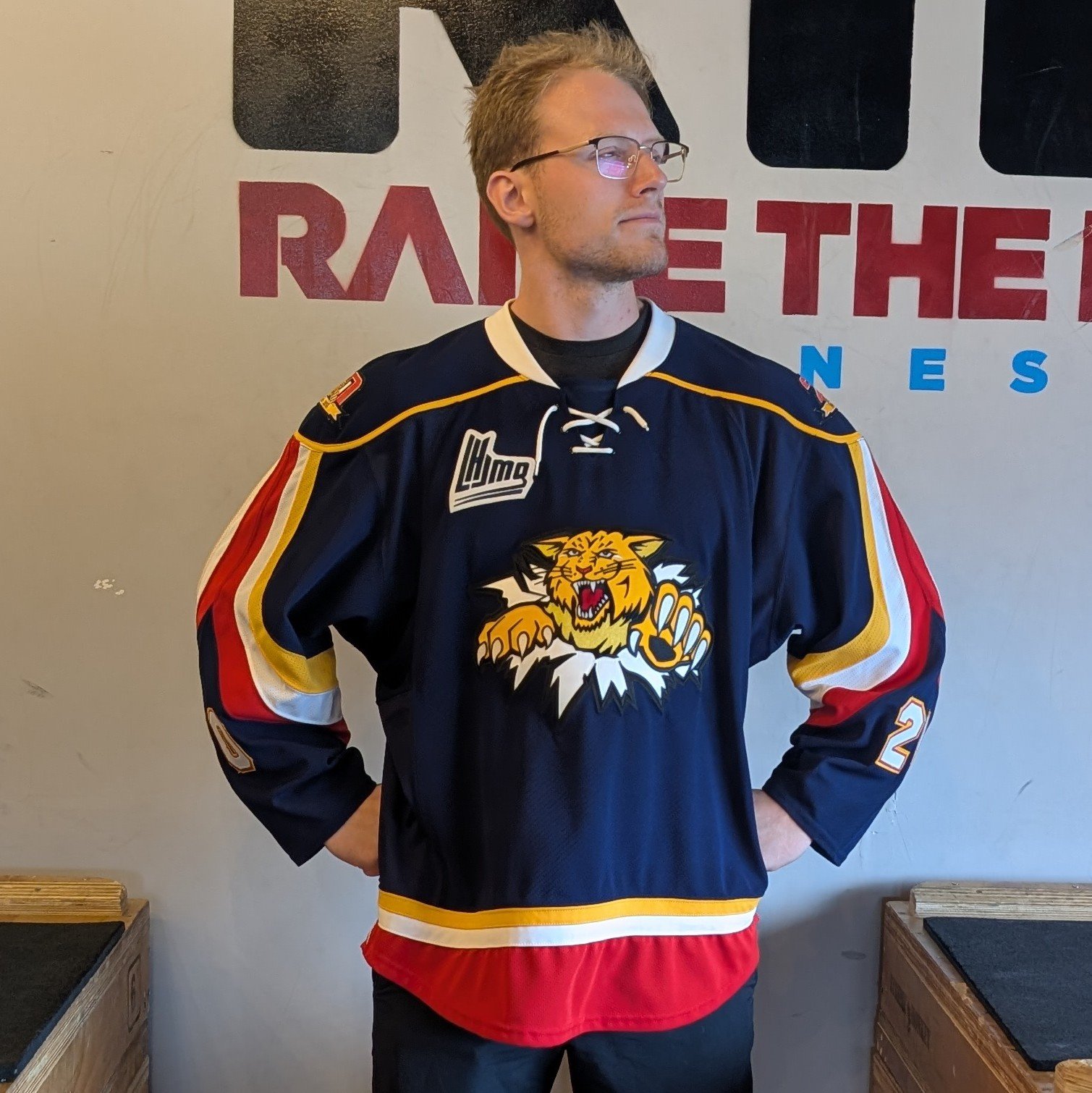 Moncton Wildcats 20th anniversary jersey